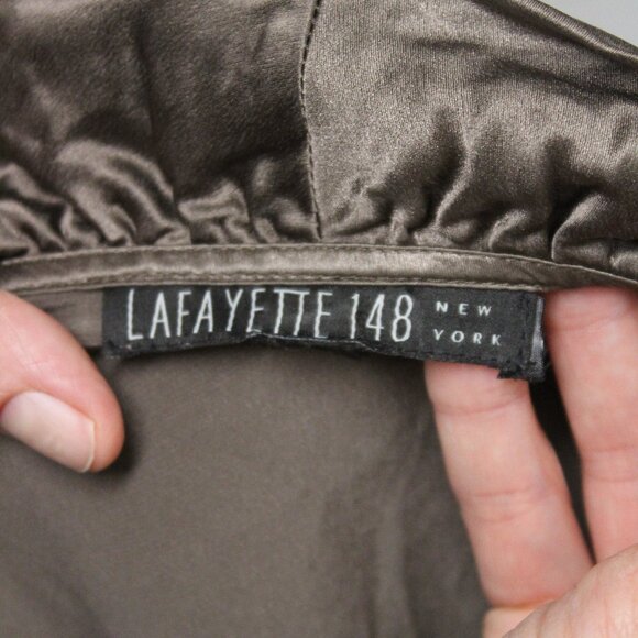 Lafayette 148 NY Silk Wrap Blouse - Picture 6 of 6